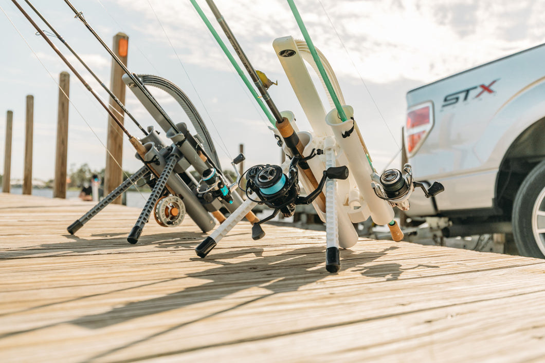 SHOP - Rod Runner fishing rod racks and rod holders  Fishing rod carrier, Fishing  rod rack, Portable fishing rod