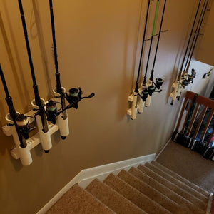 Rod Runner  wall mount example stairs